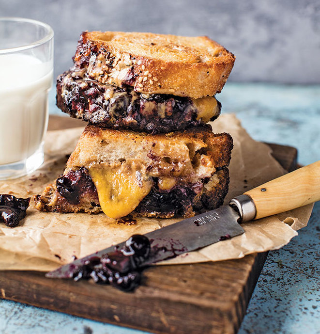 Peanut Butter Jelly Grilled Cheese Sandwich