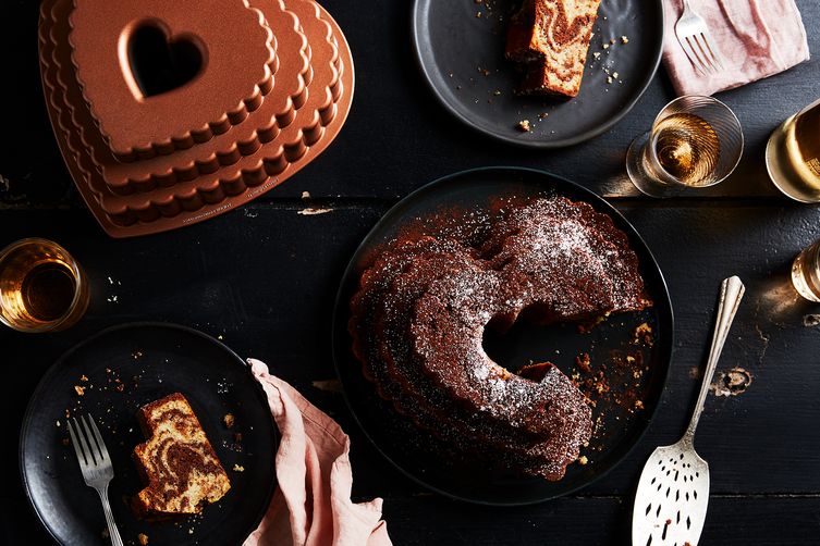 Mocha-Walnut Marbled Bundt Cake Recipe