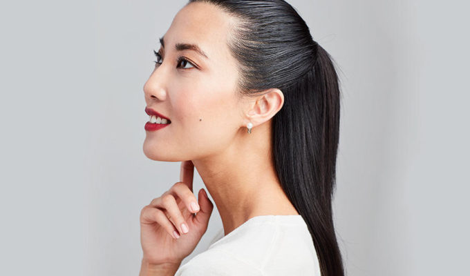 HALF-UP, HALF-DOWN HAIRSTYLE