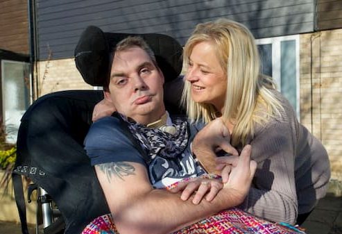 Simon Dobbin and his wife