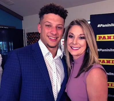 Randi Mahomes and her son Patrick Mahomes